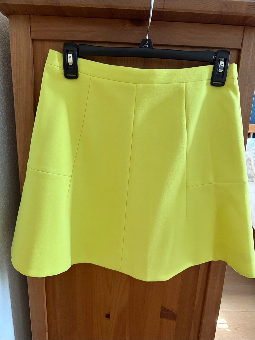 J. Crew Neon Yellow Circle Skirt